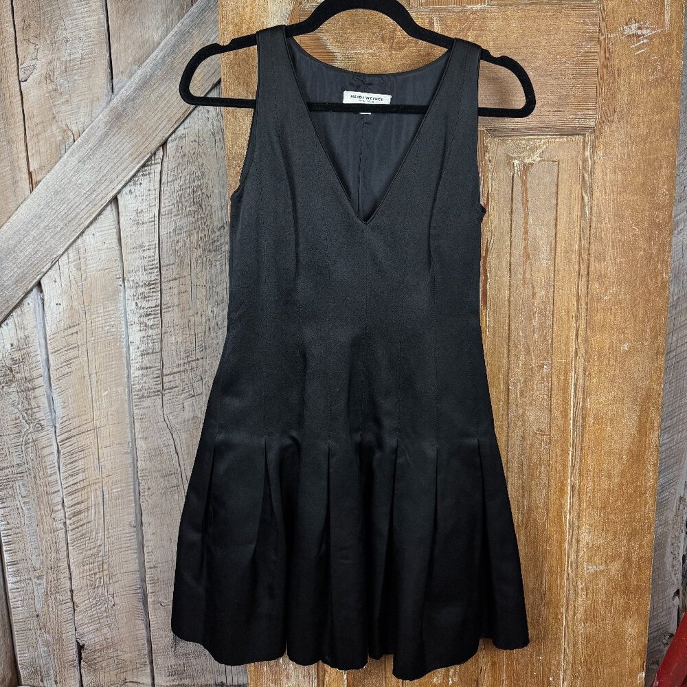 Heidi Weisel Satin Pleated Dress Size 4
